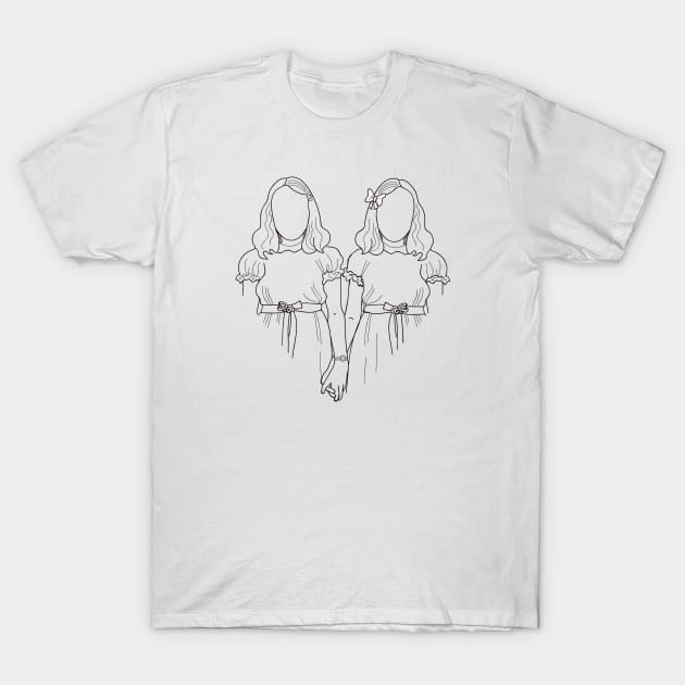 The Shining Twins T-Shirt by Zasaenz